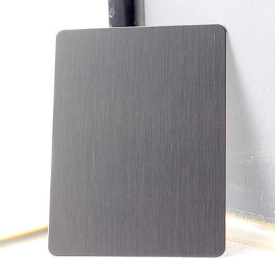 Black Brushed Stainless Steel Sheet Four Feet SS Plate