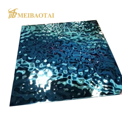super mirror polished Water Ripple Stainless Steel Sheet GB Standard 2m length