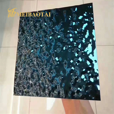 super mirror polished Water Ripple Stainless Steel Sheet GB Standard 2m length