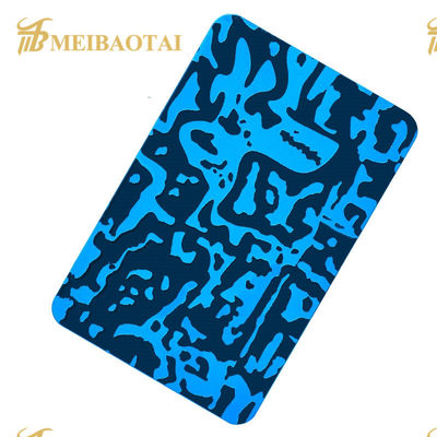 PVD Dipoles Stainless Steel Panel SS201 Bahan ASTM Standar 0.65mm