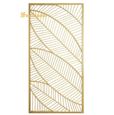PVD Gold Coated Stainless Steel Room Partition GB Standard 3cm Thick