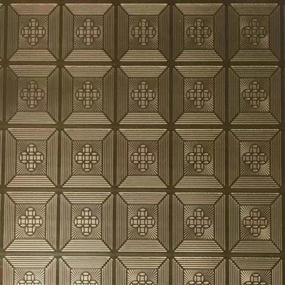 Harga bagus Rose Gold Color Coated Embossed Stainless Steel Sheet 4x8 Feet Grade 201 Panel Dinding Dekoratif on line