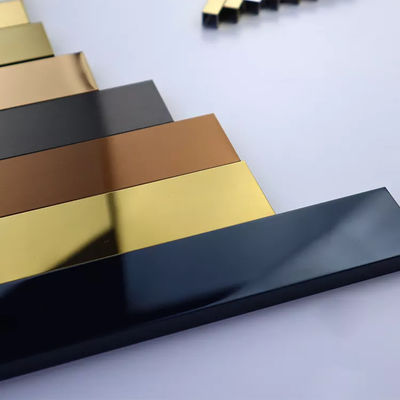 Harga bagus Mirror Hairline Stainless Steel Tile Corner Trim Dekorasi China Pabrik on line
