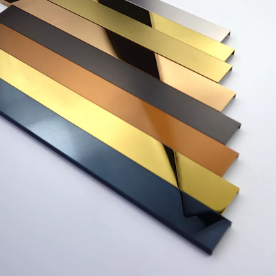 8ft U Profil Stainless Steel Tile Trim ASTM Standar SS Tile Edge Trim