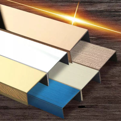 Harga bagus Dekoratif 20mm PVD Color Coated 304 stainless steel U Trim Tile Edge on line