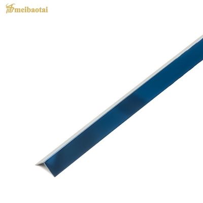 Harga bagus PVD Color Coating Stainless Steel L-Shaped Tile Trim 2438mm Panjang Anti Finger Print Corner Bead on line