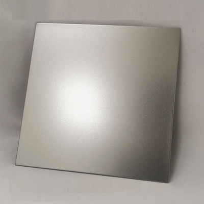 Lembaran Stainless Steel Dekoratif Sandblasted 0.55mm Standar ASTM Empat Kaki