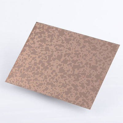 Rose Gold Mirror Etching Berkelanjutan Cold Rolled Plate Stainless Steel SS Sheet