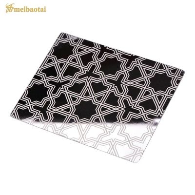 Harga bagus Super Mirror Finish 304 Stainless Steel Etched Sheet 1219x2438mm untuk aplikasi dekoratif on line
