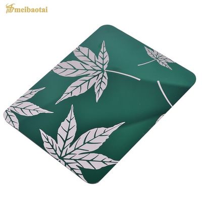 Harga yang bagus Cermin Emas Hijau Terukir Lembaran Stainless Steel Lebar 1219mm on line