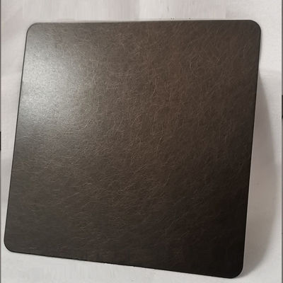 Lembaran Baja Tahan Karat Dekoratif Berlapis Warna Perunggu Ketebalan 0.65mm Anti-Sidik Jari dengan Pelapis PVD