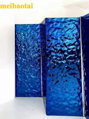 Harga bagus Lembaran Baja Tahan Karat Grade 304 dengan Pola Gelombang Air dan Pelat Logam Rol Dingin Lebar 1500mm on line