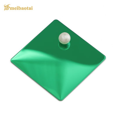 Green Mirror Finish PVD Blue Coated Decorative Stainless Steel Sheet Ketebalan 1,2 mm