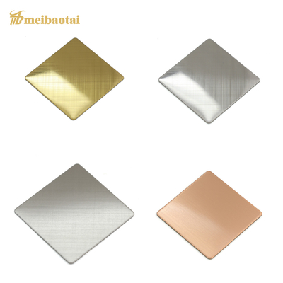 0,55mm Ketebalan Lembar Stainless Steel Garis Rambut 1219x2438mm Di Panel Lift