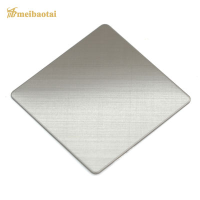 Harga bagus Plat stainless steel dekoratif berlapis perak dengan ketebalan 0,8 mm dan ukuran empat kaki on line