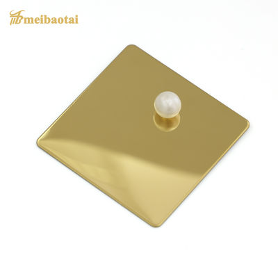 Lembaran Baja Tahan Karat 201 Titanium Gold 1219*2438 Pelat Berkelanjutan Rol Dingin