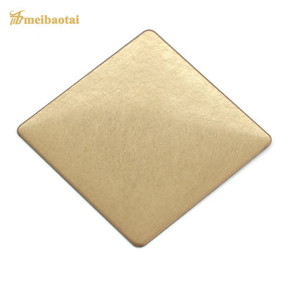 Harga bagus Gold Matte Finish Dekoratif Lembar stainless steel 4x8 Ukuran 0.65mm Ketebalan on line