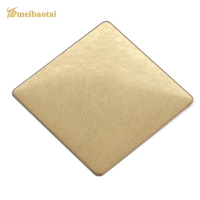 Emas Mat Finish Dekoratif Lembar stainless steel 4x8 0.65mm Ketebalan