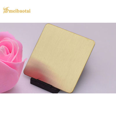 Harga bagus Lembaran Stainless Steel Dekoratif Empat Kaki Disikat PVD 201 Pelat Baja Datar on line