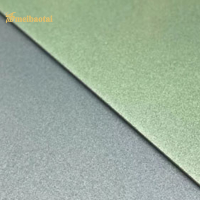 Warna Perak Hijau Sandblasted Stainless Steel Sheet ss304 201 1219x2438mm