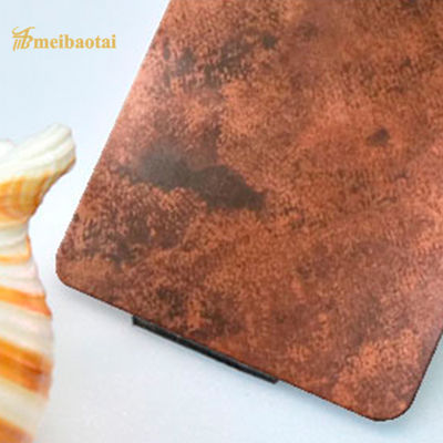 Harga yang bagus SS304 Dinding Dekorasi Plat Tembaga Stainless Steel Antik Warna Berumur on line