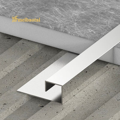 Harga bagus 304 stainless steel Customized Profile Tile Trim dengan PVD Color Coating Mirror dan Panjang 10FT on line