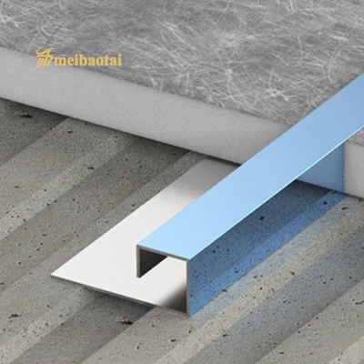 Harga bagus T50 Grade 201 304 Stainless Steel Tile Trim Tebal 0,65MM on line