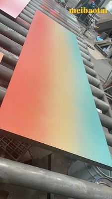 Gradient Warna 2.0mm Lembar stainless steel Dekorasi Lobby Tembok Langit-langit