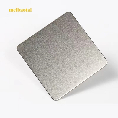 SS201J2 0,65MM perak sandblast Stainless Steel Color Sheet Plat Dekorasi