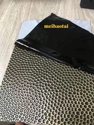 Harga bagus SS304 0,65MM Lembar stainless steel embossed Lembar dekorasi honeycomb on line