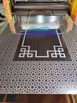 Bentuk datar 304 Lembar baja tahan karat 0.95mm Ketebalan Dekoratif Lift Lift