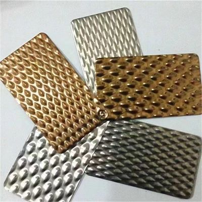 Pelat Dinding Baja Tahan Karat 304 3D Stempel dengan Permukaan Cermin dan Standar ASTM