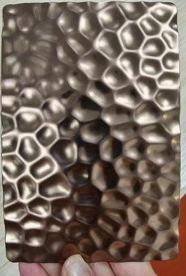 Pelat Dekoratif Stainless Steel Stempel Sarang Lebah, Lembaran Stainless Steel 304 Berkelanjutan
