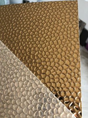 Harga bagus Lembaran Baja Tahan Karat 304 Cermin Emas Perak Berstempel Sarang Lebah untuk Dinding dan Langit-langit Dekoratif on line