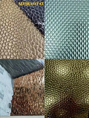 Honeycomb Stamped Dekorasi Piring Baja Rinsing Berkelanjutan