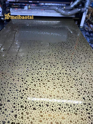 Emas Eceran Eceran Pola Klien Lembar Stainless Steel
