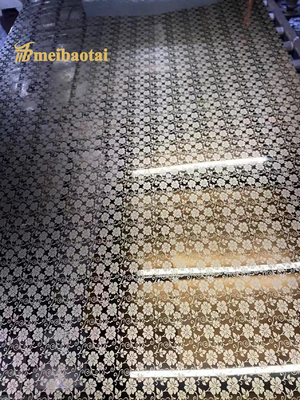 Super Mirror Etched Lembar stainless steel 1219x2438mm 201 304