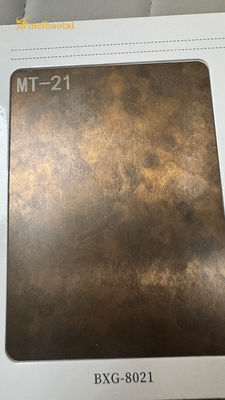 Harga bagus 304 Perunggu Antik Dekoratif Lembar Baja Rostless Dekorasi Dinding on line