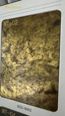 Harga bagus SS201 304 0.8MM Imitasi Kuningan Warna stainless steel sheet dekorasi pelat hotel on line