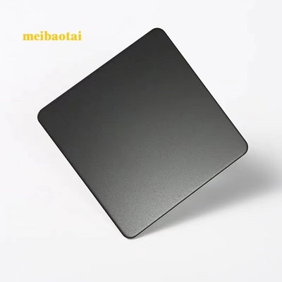 Warna hitam Standard Bead Blasted stainless steel warna lembaran decoaration plat