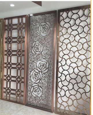 Harga bagus Pembagi Ruang Baja Berbahan Karat yang Bisa Disesuaikan Dengan Pemotongan Laser Pola Elegant on line