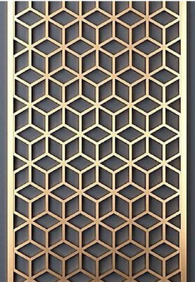 Harga bagus Pembatas Ruangan Stainless Steel Standar ASTM dengan Pelapis Rose Gold dan Ketebalan 8mm untuk Proyek Hotel on line