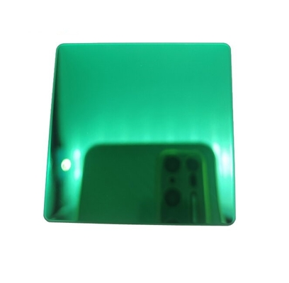 PVD Green Mirror Color Sheet 201 304 Plat baja tahan karat Standar EN