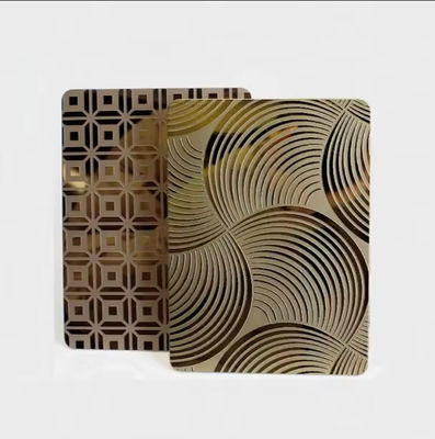 Harga bagus AISI Standard Pattern Etched Sheet dari stainless steel on line