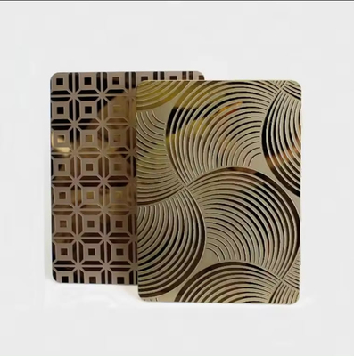 AISI Standard Pattern Etched Sheet dari stainless steel