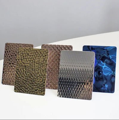 Harga bagus Lembar stainless steel embossed yang dapat disesuaikan dengan kandungan Cr/Ni kekerasan tinggi on line