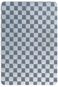 DIN standar stainless steel embossed sheet Square pola hiasan piring