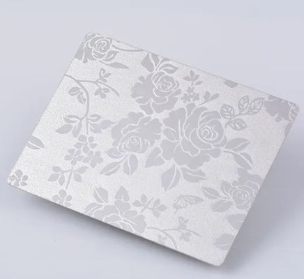 Harga bagus Lembar stainless steel tahan lama Ss304 Mirror Embossed untuk signage dan dekorasi on line