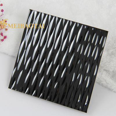 Pelat Baja Tahan Karat 304 201 Hitam dengan Ketebalan 0,85mm untuk Dinding dan Langit-langit Dekoratif
