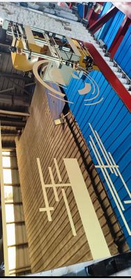 Harga bagus SS304 Emas Cermin Pvd Warna stainless steel Lembar Piring Dekorasi on line